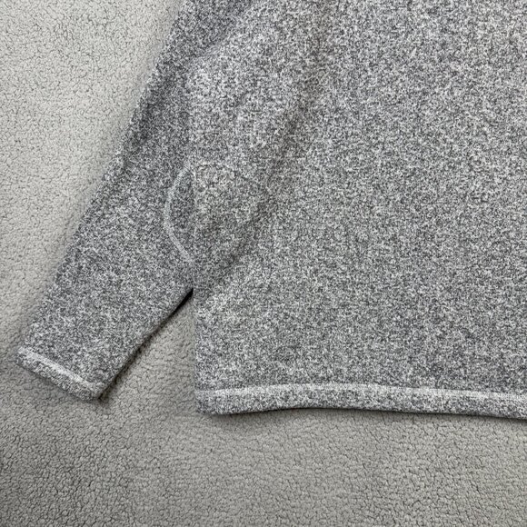 The North Face Sweater Mens XXL 1/4 Zip Pullover Gray Fleece Lined High Neck - Picture 8 of 15